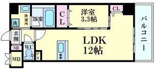 ベルエール江坂の物件間取画像